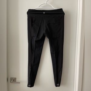 Athleta legging with mesh panel